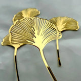 Gold Acrylic Ginkgo Leaf