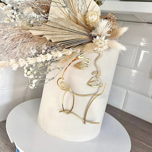 Cake Topper - GOLD FACE 1