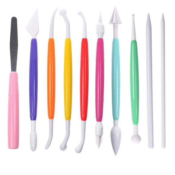 10pcs Fondant Modelling Tool Set