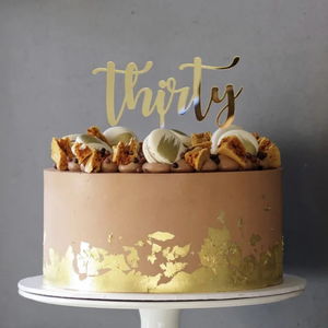 THIRTY Birthday Topper- gold