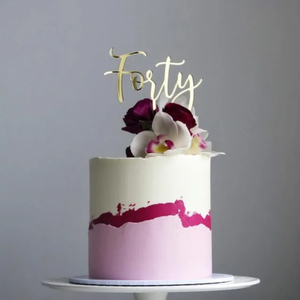 FORTY Birthday Topper- gold