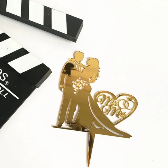 Bride & Groom Cake Topper 1