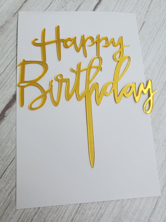 Happy Birthday Acrylic Topper 2