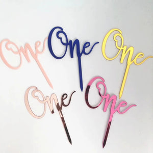 Cake Topper- One