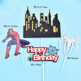 Spiderman Cake Topper Set