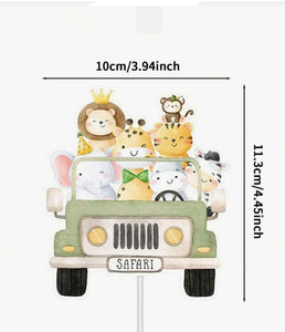 Baby Animal Cake & Cupcake Topper Set