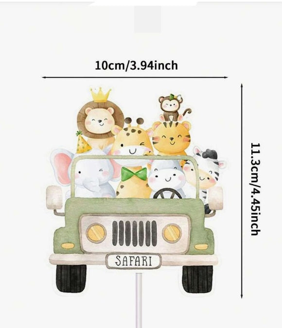 Baby Animal Cake & Cupcake Topper Set