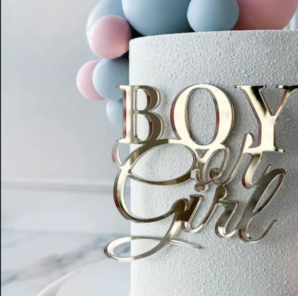 Boy or Girl Cake Charm