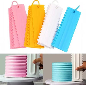 Plastic Cake Comb Set