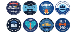 Father's Day Stickers - 1.5"- 10pcs