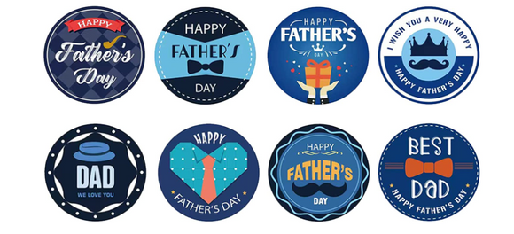 Father's Day Stickers - 1.5