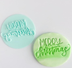 Merry Christmas Fondant Stamp - 2