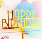 Happy Birthday Acrylic Topper 5