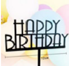 Happy Birthday Acrylic Topper 5