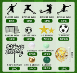 Football Cake Topper Set