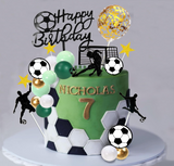 Football Cake Topper Set