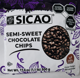SICAO SEMI-SWEET CHOCOLATE CHIPS - 500g