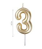 Number Candle - GOLD