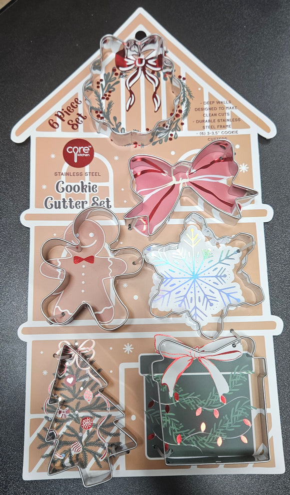 6 pcs Christmas cookie cutter set (3