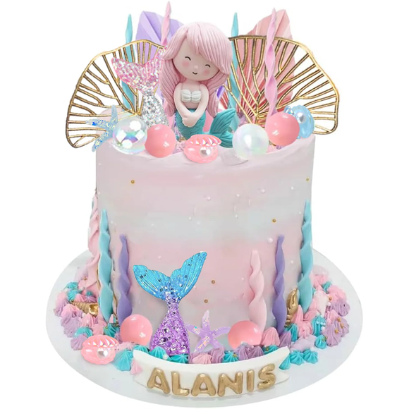 Mermaid Cake Topper Set