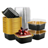 Mini Square Pan w/ lid- (10pcs) 300ml (10oz)