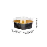 Mini Square Pan w/ lid- (10pcs) 300ml (10oz)