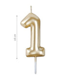 Number Candle - GOLD