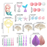 Mermaid Cake Topper Set