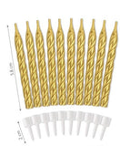Twisted Candles - 8pcs