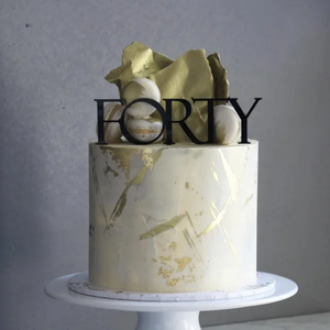 FORTY Birthday Topper- black