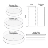 Acrylic Cake Discs Set