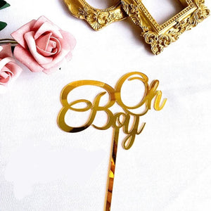 Oh Boy cake topper