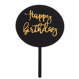 Happy Birthday Acrylic Cake Topper