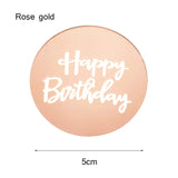 Acrylic Cupcake Topper- Happy Birthday