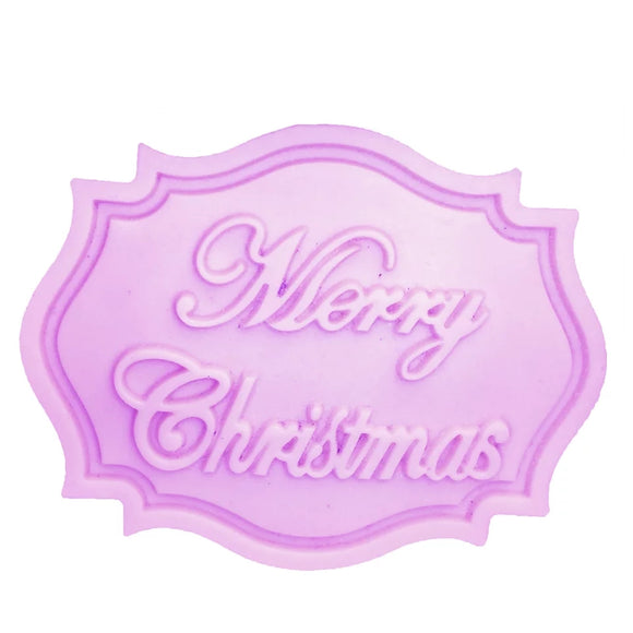 Merry Christmas Plaque Mold