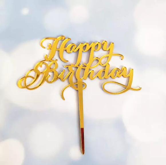 Happy Birthday Acrylic Topper 7