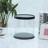 8" Clear Round Box- 6.5" HIGH