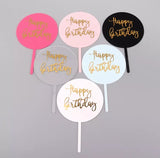 Happy Birthday Acrylic Cake Topper