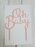 Oh Baby Acrylic Topper