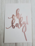 oh baby! Acrylic Topper