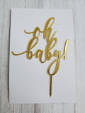 oh baby! Acrylic Topper