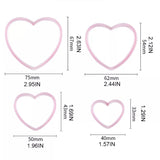 Heart cutter 4 pcs set