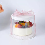 8" Clear Round Box- 6.5" HIGH