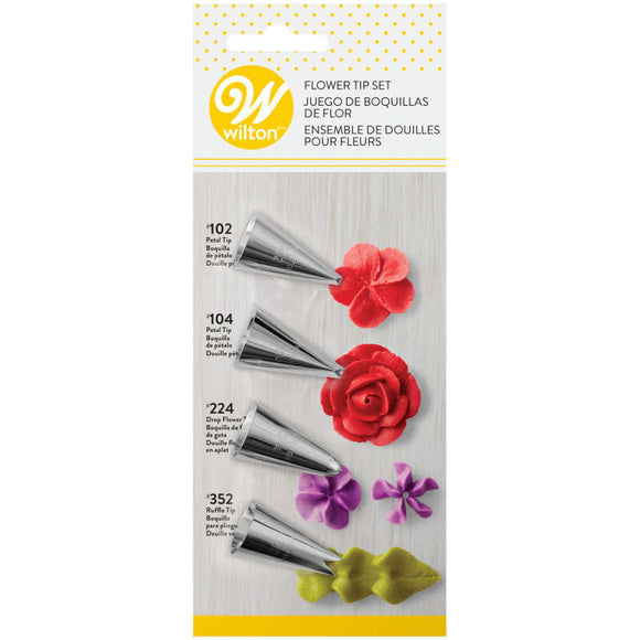 Wilton Flower Piping Set - 4pcs