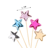 Mini Star Cupcake Toppers- 5pcs