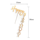 Happy Birthday Acrylic Topper- FLOATING