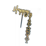 Happy Birthday Acrylic Topper- FLOATING