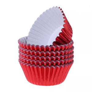 Red Foil Cupcake Liners