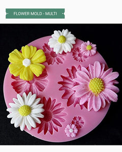 Multi-Flower Silicone Mold