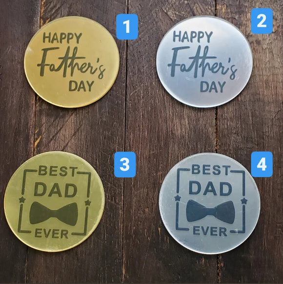 FATHER'S DAY CUPCAKE TOPPER